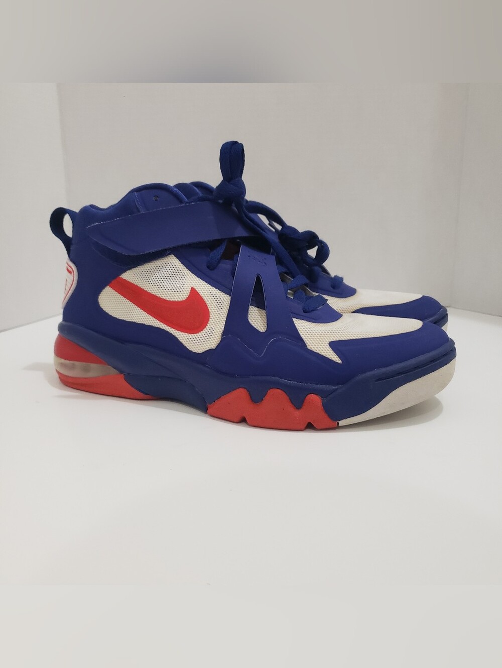Nike Air Force Max CB 2 Hyperfuse Barkley 616761-400 Men’s Size 9 Blue Red Kept